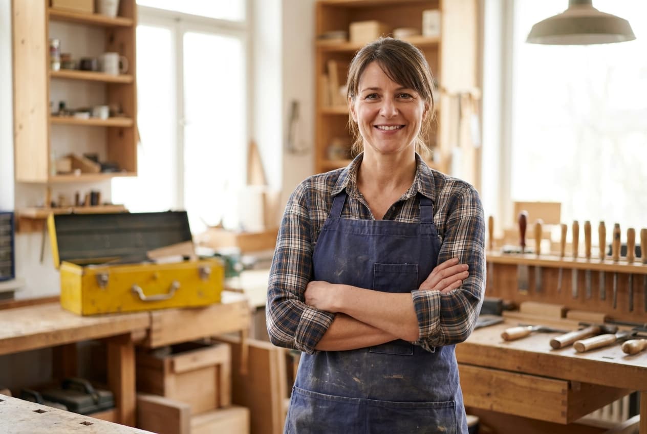 Business owner in her workshop